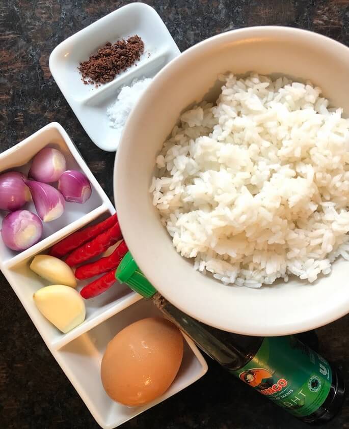 Nasi Goreng: Indonesian Fried Rice ingredients