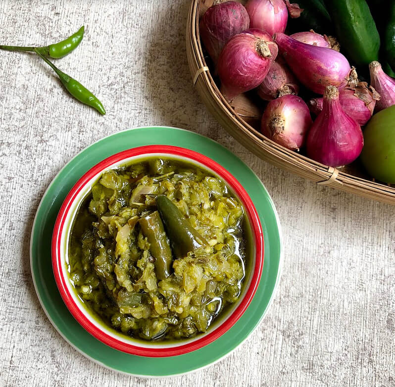 Sambal Ijo: Green Sambal (Vegan) - Cook Me Indonesian
