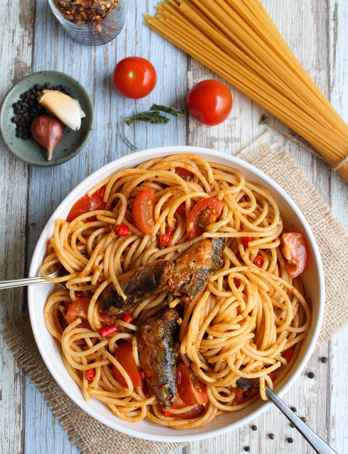 Spaghetti Sardines